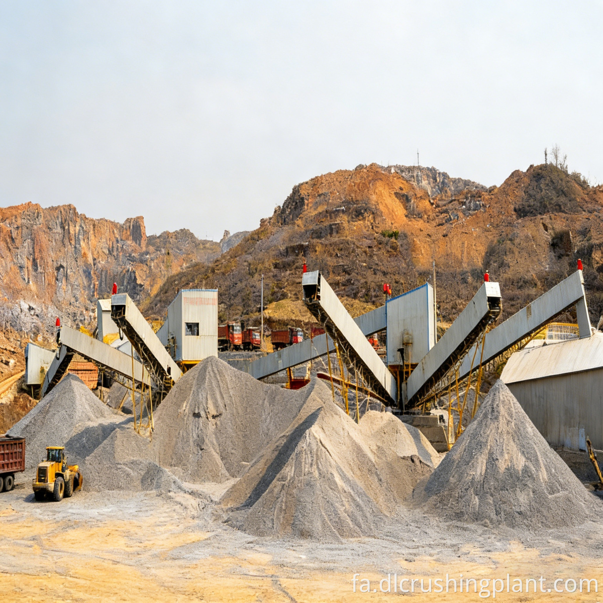 خط ساخت سنگدانه شن و ماسه Sand Gravel Aggregate Making Line